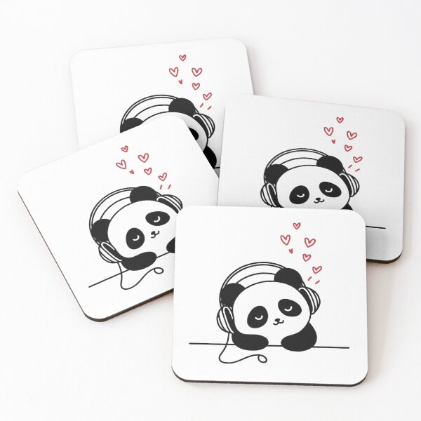 Item preview, Adorable Lo-Fi Music Panda Illustration designed and sold by Radhamadhaba Pattachitra Vibes”.