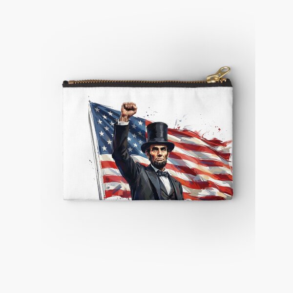 Item preview, Patriotic Abraham Lincoln American Flag Art designed and sold by HUTEND.
