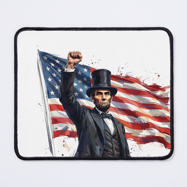 Item preview, Patriotic Abraham Lincoln American Flag Art designed and sold by HUTEND.