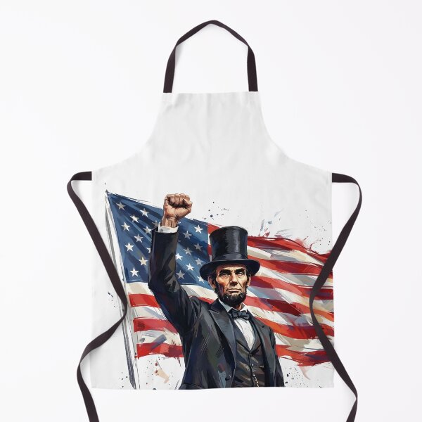 Item preview, Patriotic Abraham Lincoln American Flag Art designed and sold by HUTEND.