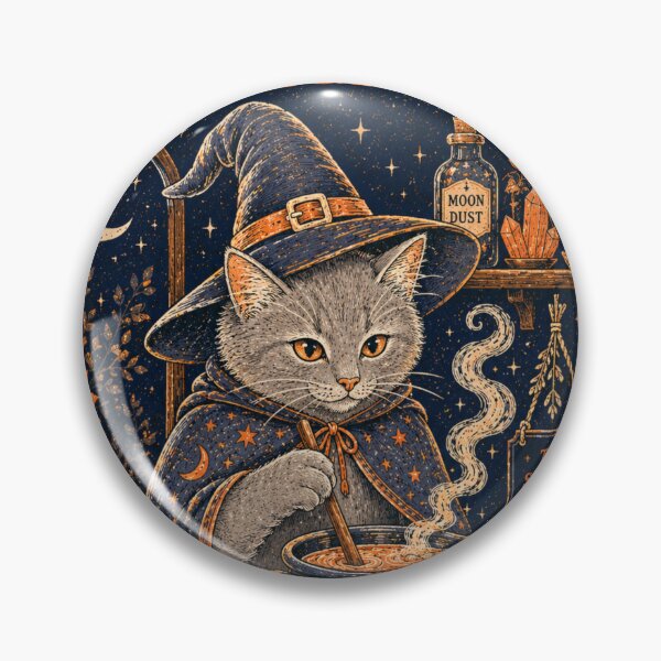 Item preview, Cat Witch Brewing Midnight Tea designed and sold by AtlantiqArt.