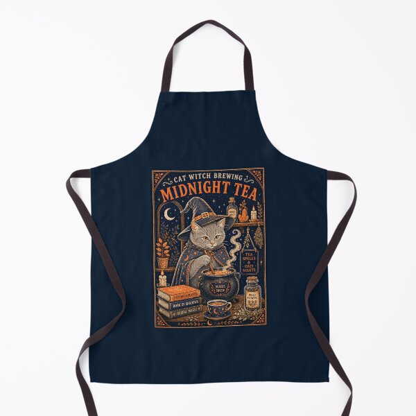 Item preview, Cat Witch Brewing Midnight Tea designed and sold by AtlantiqArt.