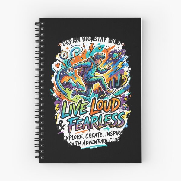 Item preview, Live Loud And Fearless Youth Adventure Club designed and sold by RoyalDeluxGo.