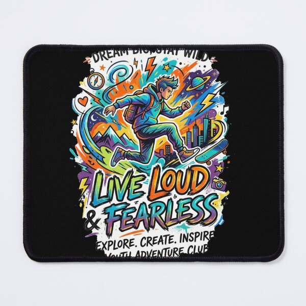 Item preview, Live Loud And Fearless Youth Adventure Club designed and sold by RoyalDeluxGo.