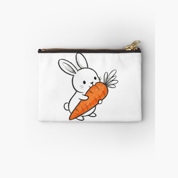Item preview, Cute Bunny Holding Big Carrot Sketch Art designed and sold by TaiwanMemory.