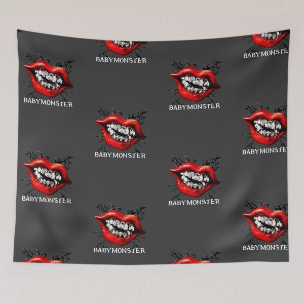Item preview, BABYMONSTER Psycho Red Lips Grillz Edgy  designed and sold by moamaxshop.