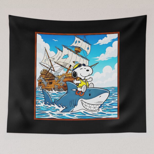 Item preview, Snoopy Shark Ocean Pirate Adventure Summer Vacation designed and sold by LysiTHWIP.