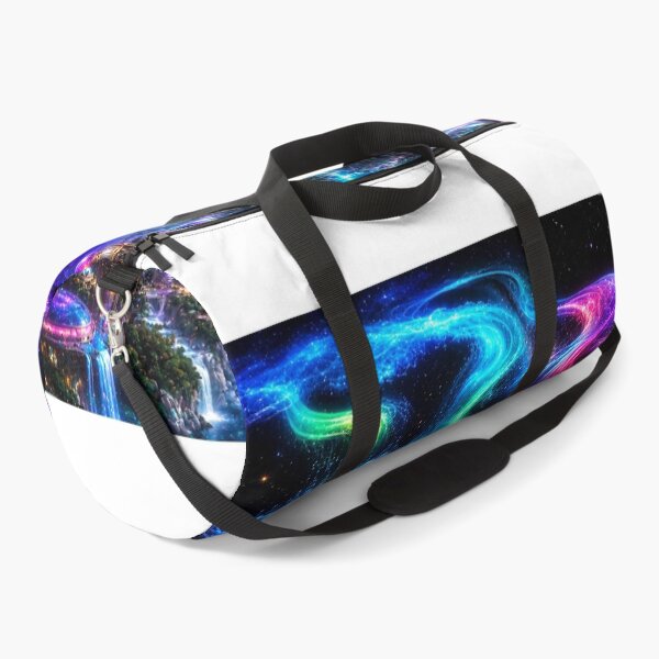 Item preview, Colorful waterfall over a futuristic city designed and sold by cloude-vigal.