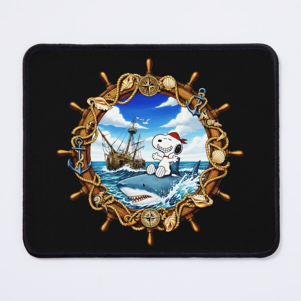 Item preview, Snoopy Pirate Shark Rider Peanuts Nautical Adventure designed and sold by LysiTHWIP.