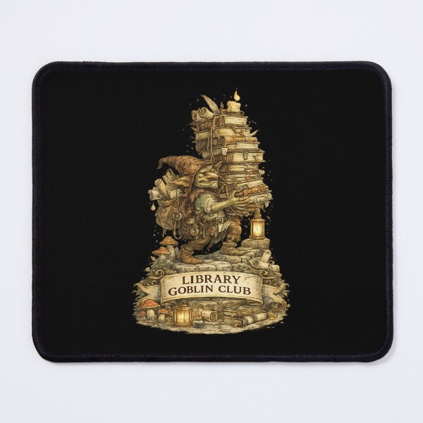Item preview, Library Goblin Club | Book Hoarder Fantasy Reader Design | Cozy Book Lover Gift designed and sold by MrDev.