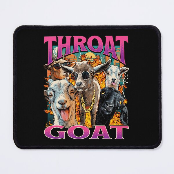 Item preview, Throat Goat Funny Retro 90s Hip Hop Animal Meme designed and sold by Vermanartist.