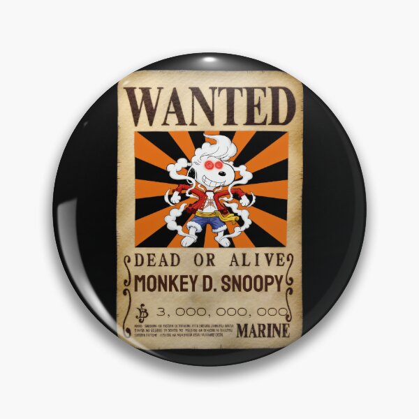 Item preview,  Monkey D. Snoopy Wanted Poster Peanuts Anime Fan designed and sold by LysiTHWIP.