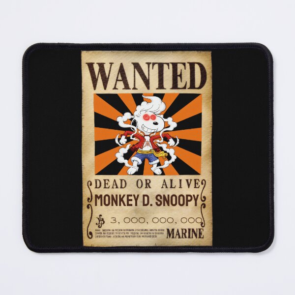 Item preview,  Monkey D. Snoopy Wanted Poster Peanuts Anime Fan designed and sold by LysiTHWIP.