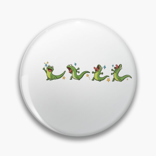 Item preview, Funny Goofy Lizard Poses Cartoon Character designed and sold by HUTEND.