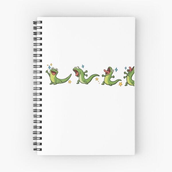 Item preview, Funny Goofy Lizard Poses Cartoon Character designed and sold by HUTEND.