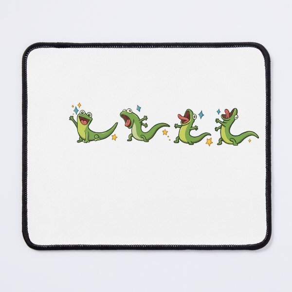 Item preview, Funny Goofy Lizard Poses Cartoon Character designed and sold by HUTEND.