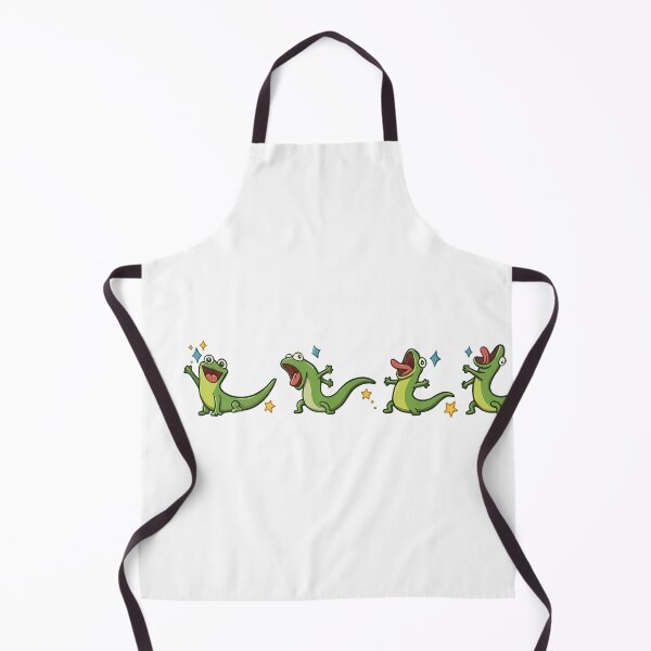 Item preview, Funny Goofy Lizard Poses Cartoon Character designed and sold by HUTEND.