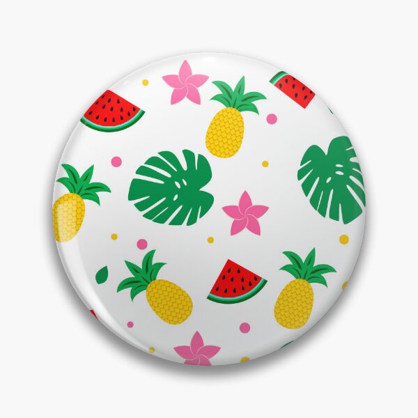 Item preview, Summer Colorful Fruit, Palm Leaves, And Flowers Pattern designed and sold by DEC02.