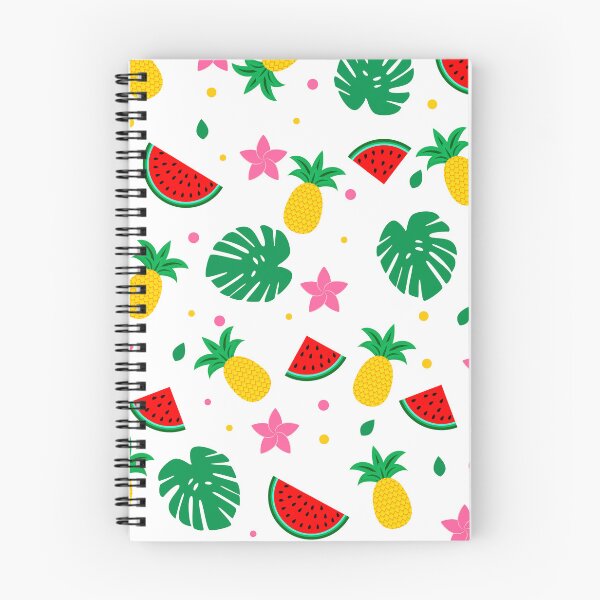 Item preview, Summer Colorful Fruit, Palm Leaves, And Flowers Pattern designed and sold by DEC02.