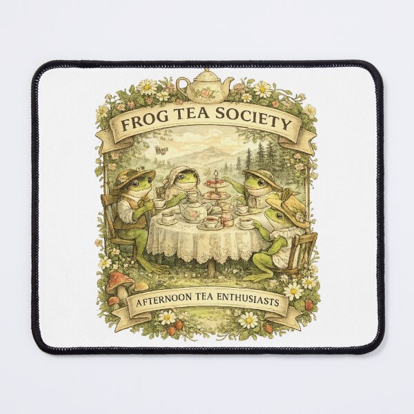 Item preview, Frog Tea Society | Cottagecore Frog Afternoon Tea Party | Whimsical Nature Lover Gift designed and sold by MrDev.