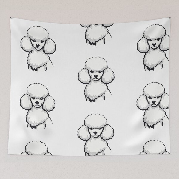 Item preview, Minimalist Toy Poodle Vector Art Print designed and sold by tineldesign.