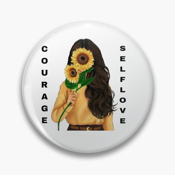 Item preview, Courage Self Love Sunflower Girl Aesthetic designed and sold by FMSeamlessArt.