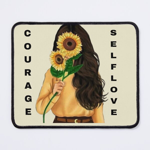 Item preview, Courage Self Love Sunflower Girl Aesthetic designed and sold by FMSeamlessArt.