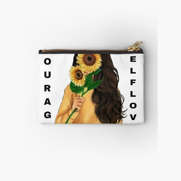 Item preview, Courage Self Love Sunflower Girl Aesthetic designed and sold by FMSeamlessArt.