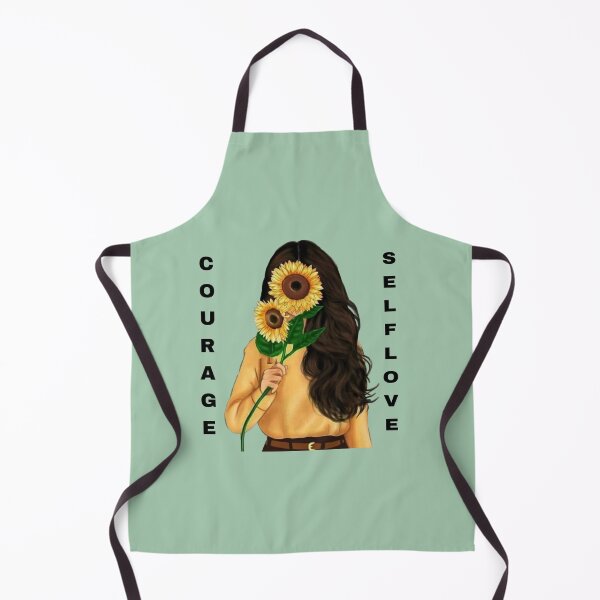 Item preview, Courage Self Love Sunflower Girl Aesthetic designed and sold by FMSeamlessArt.