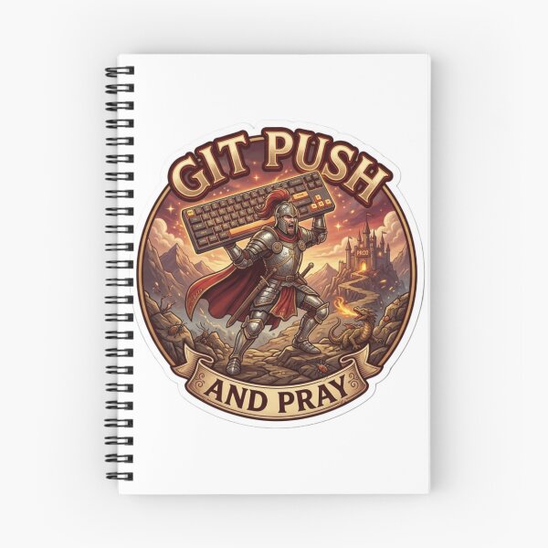 Item preview, Git Push And Pray designed and sold by CtrlZHumor.