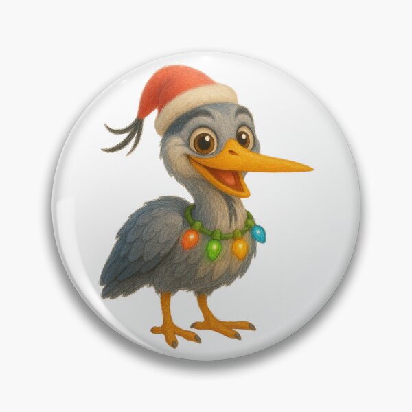 Item preview, Christmas Great Blue Heron designed and sold by Sillytoe.