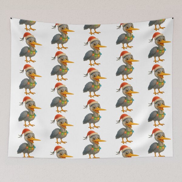 Item preview, Christmas Great Blue Heron designed and sold by Sillytoe.
