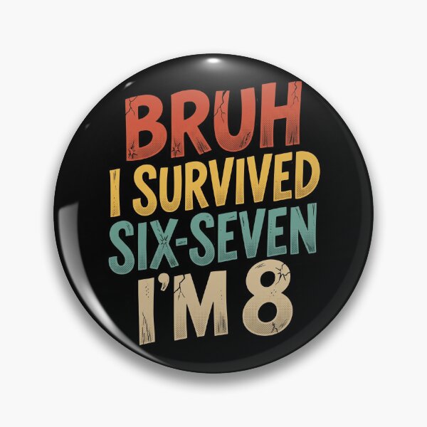 Item preview, Bruh I Survived Six Seven Im 8 Funny 8th Birthday designed and sold by Vermanartist.