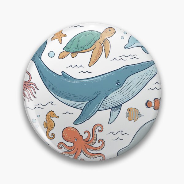 Item preview, We Are All Different But In This School We All Swim Together Ocean Animals designed and sold by SouthPrint.