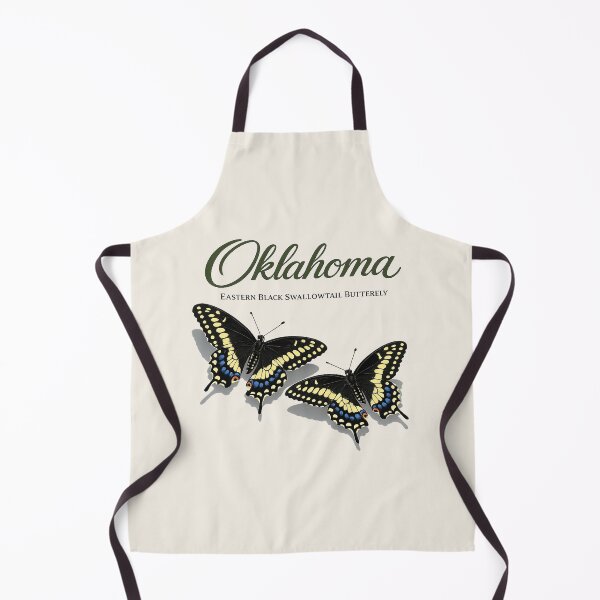 Item preview, Oklahoma Eastern Black Swallowtail Butterfly Retro Poster designed and sold by The-Drip-Studio.