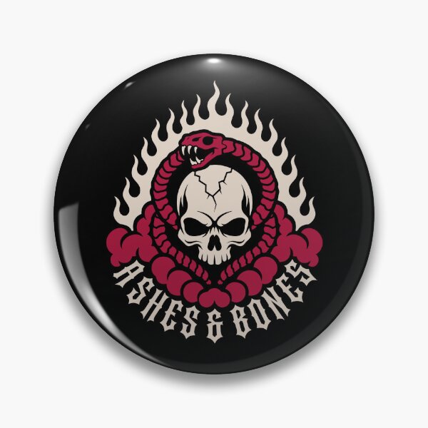 Item preview, Ashes & Bones Gothic Skull Snake Design designed and sold by teeperfect.