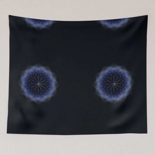 Item preview, Frost — Blue Crystal Geometric Art Print designed and sold by VeluxCreative.