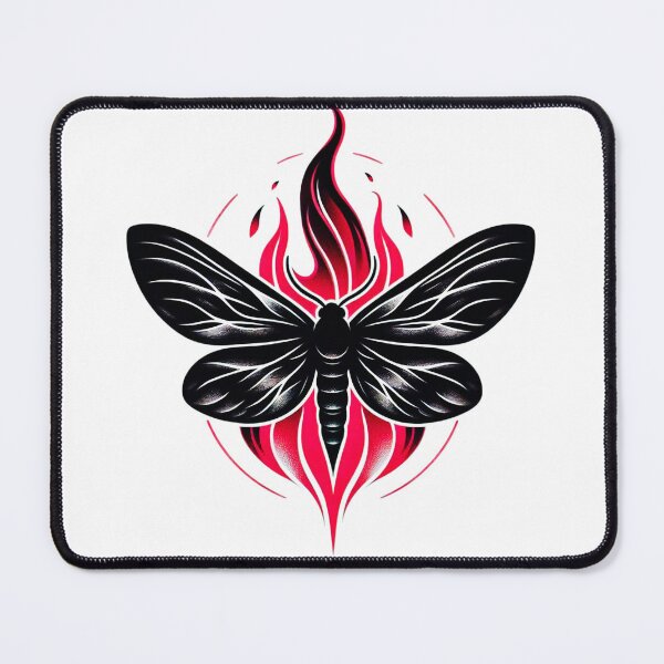 Item preview, Aesthetic Flaming Butterfly Dark Art designed and sold by Radhamadhaba Pattachitra Vibes”.