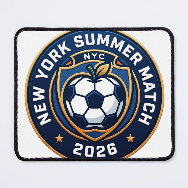 Item preview, New York Summer Match 2026 Soccer Badge designed and sold by laughingshirts.