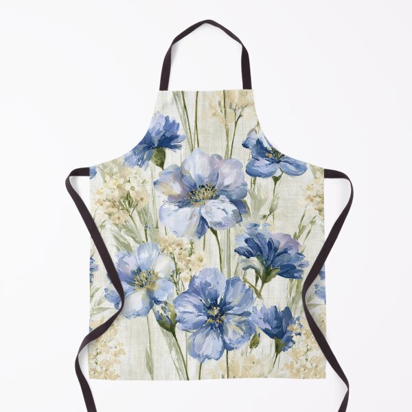 Item preview, Blue Floral Oil Painting Pattern Housewarming Gift for Her designed and sold by Vibrantdream.