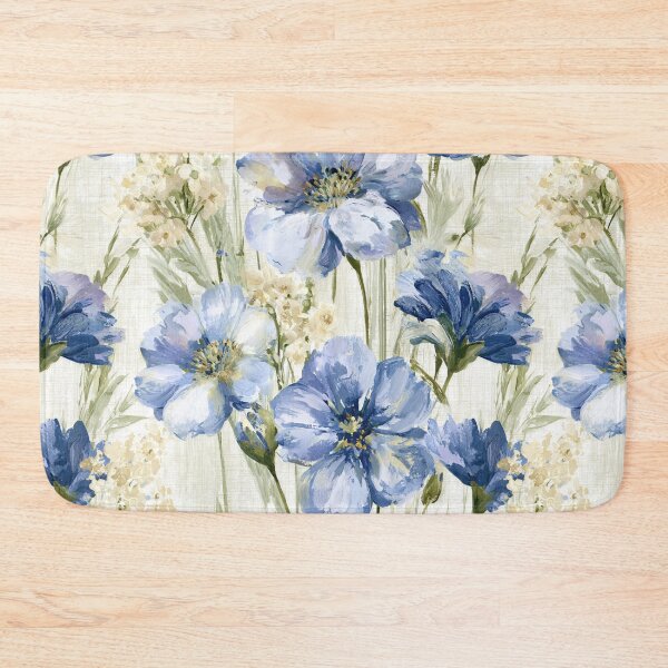 Item preview, Blue Floral Oil Painting Pattern Housewarming Gift for Her designed and sold by Vibrantdream.