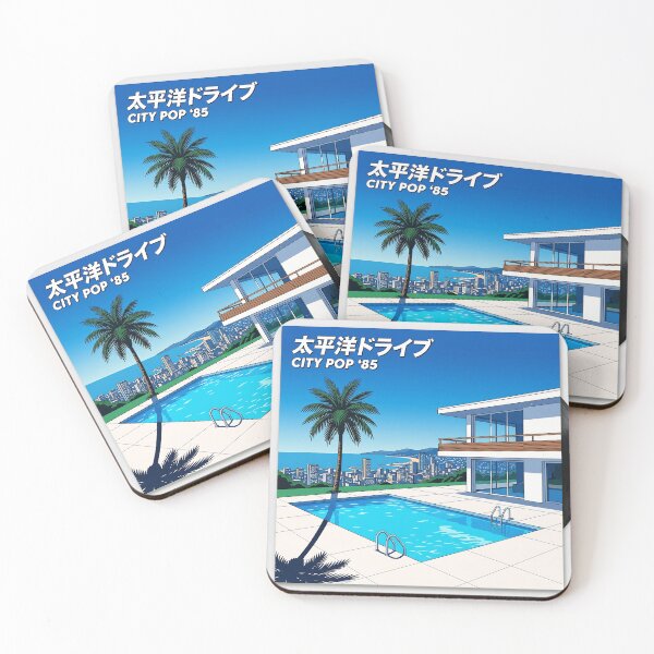 Item preview, Retro Japanese Cityscape 80s City Pop Aesthetic designed and sold by MintedMinds.