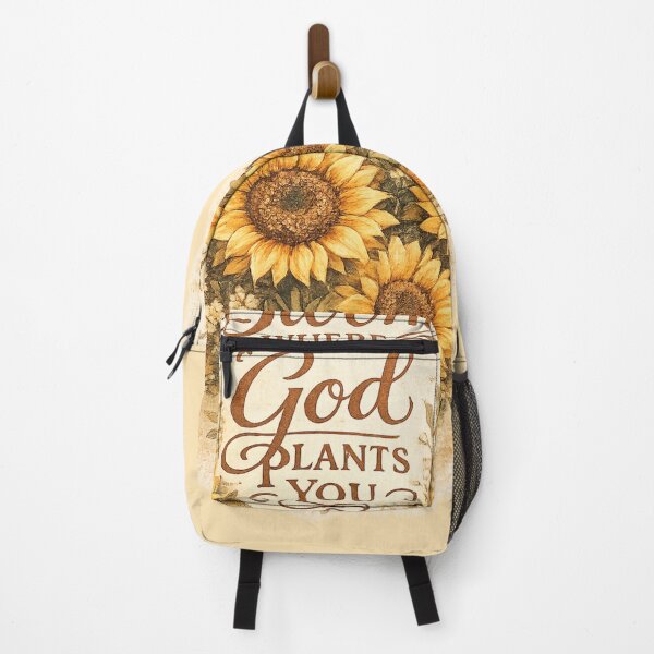 Item preview, Retro Sunflower Christian Inspirational Vintage Gift Bloom Where God Plants You designed and sold by Im-Ara.