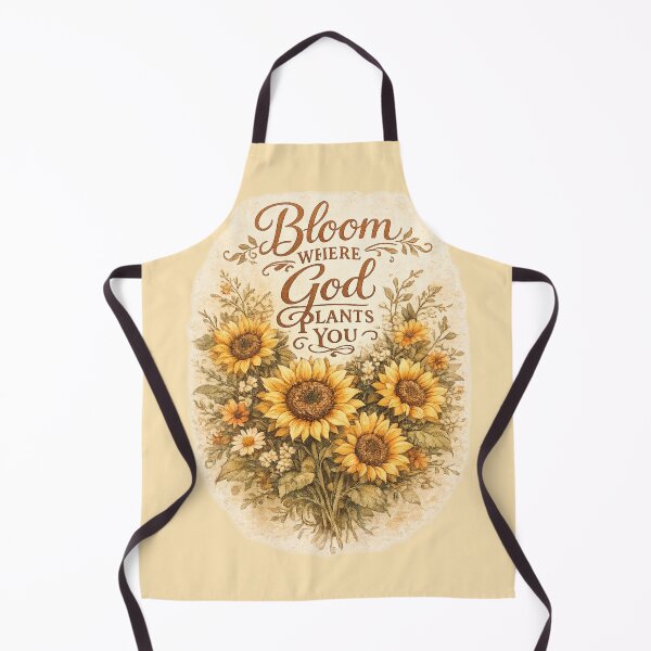 Item preview, Retro Sunflower Christian Inspirational Vintage Gift Bloom Where God Plants You designed and sold by Im-Ara.