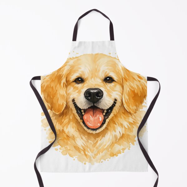 Item preview, Happy Golden Retriever Watercolor Dog Art Print designed and sold by tineldesign.
