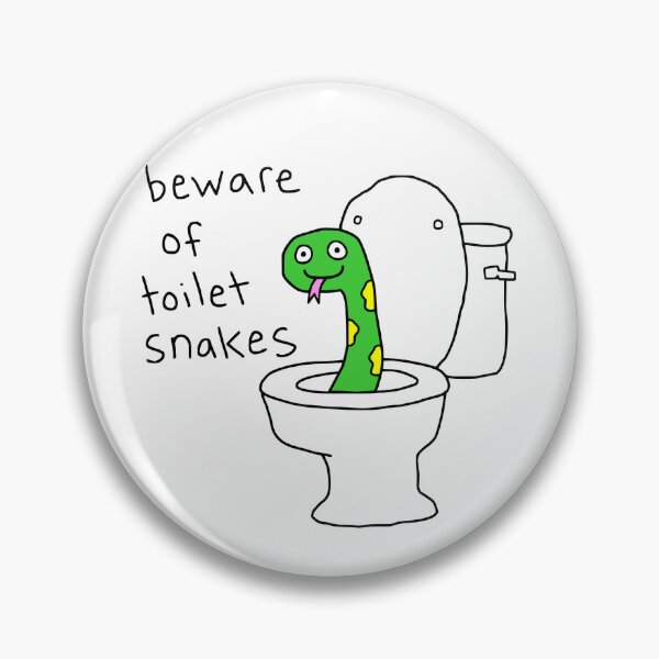 Item preview, Beware of toilet snakes designed and sold by Doodlywood.