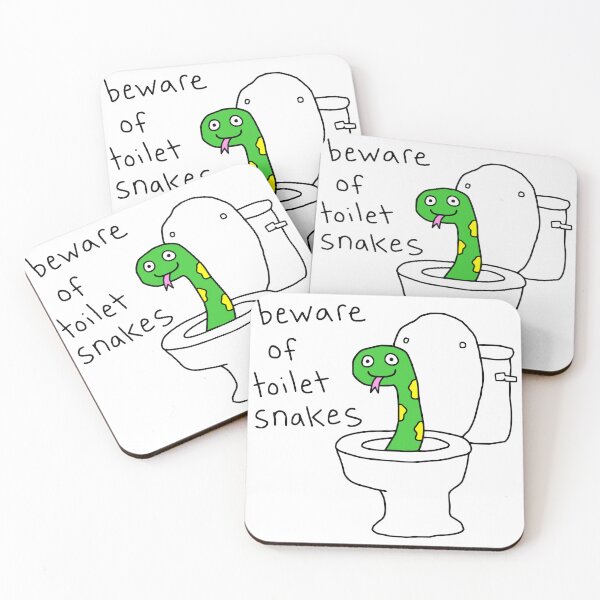 Item preview, Beware of toilet snakes designed and sold by Doodlywood.