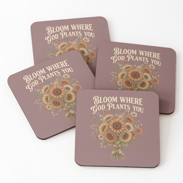 Item preview, Bloom Where God Plants You Retro Sunflower Christian Inspirational Vintage Gift designed and sold by Im-Ara.