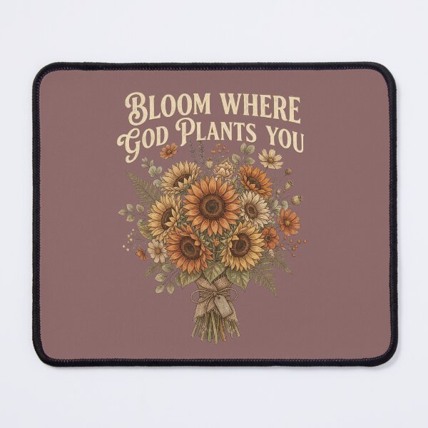 Item preview, Bloom Where God Plants You Retro Sunflower Christian Inspirational Vintage Gift designed and sold by Im-Ara.