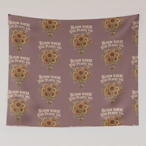 Item preview, Bloom Where God Plants You Retro Sunflower Christian Inspirational Vintage Gift designed and sold by Im-Ara.